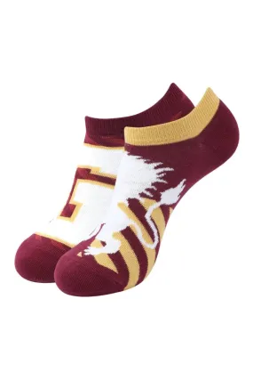 Harry Potter Gryffindor Crest & Logo Lowcut Socks For Women (Pack Of 2 Pairs /1U) Maroon