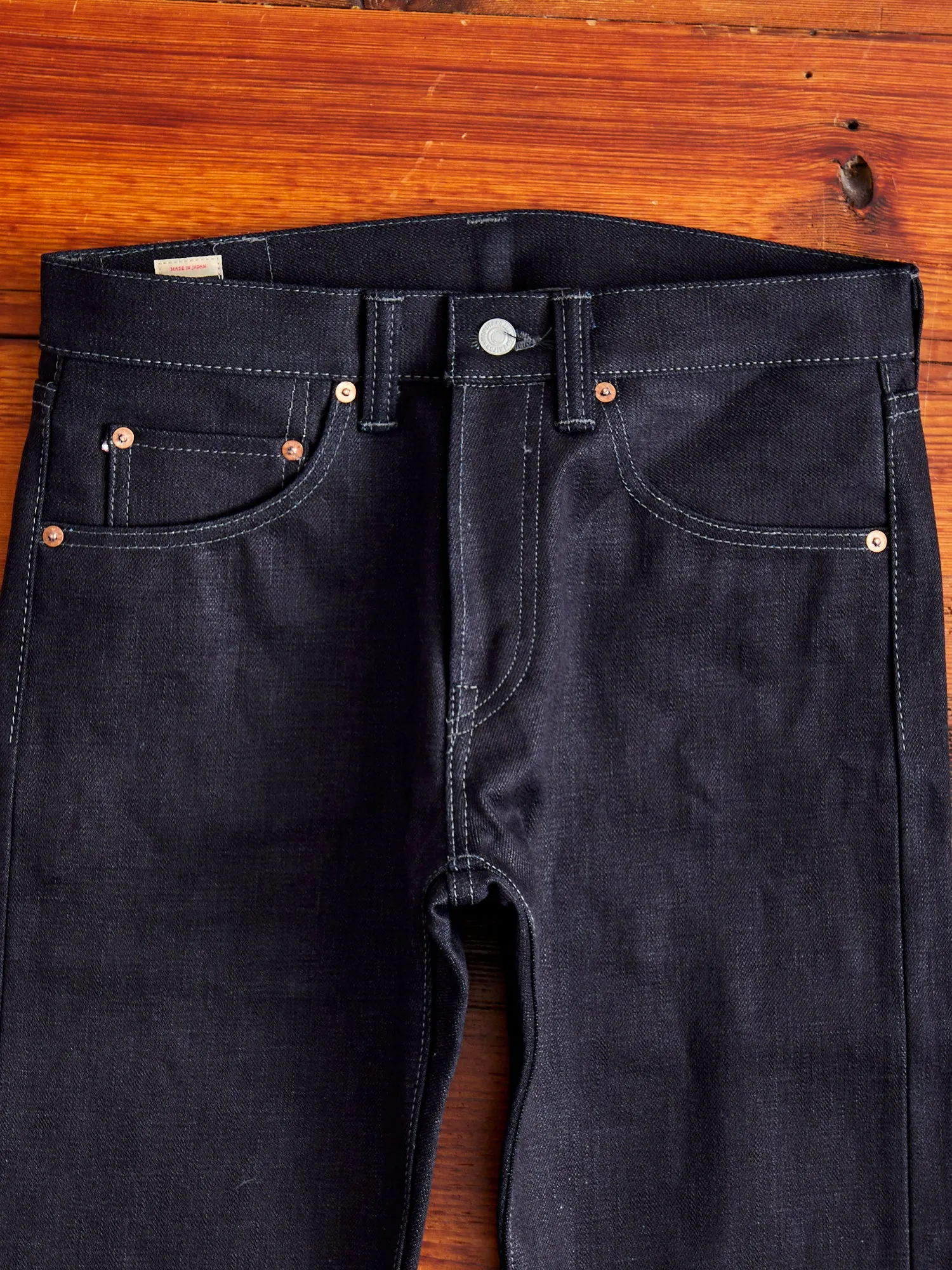 0306-52G "Indigo x Grey" 18oz Selvedge Denim - Tight Tapered Fit