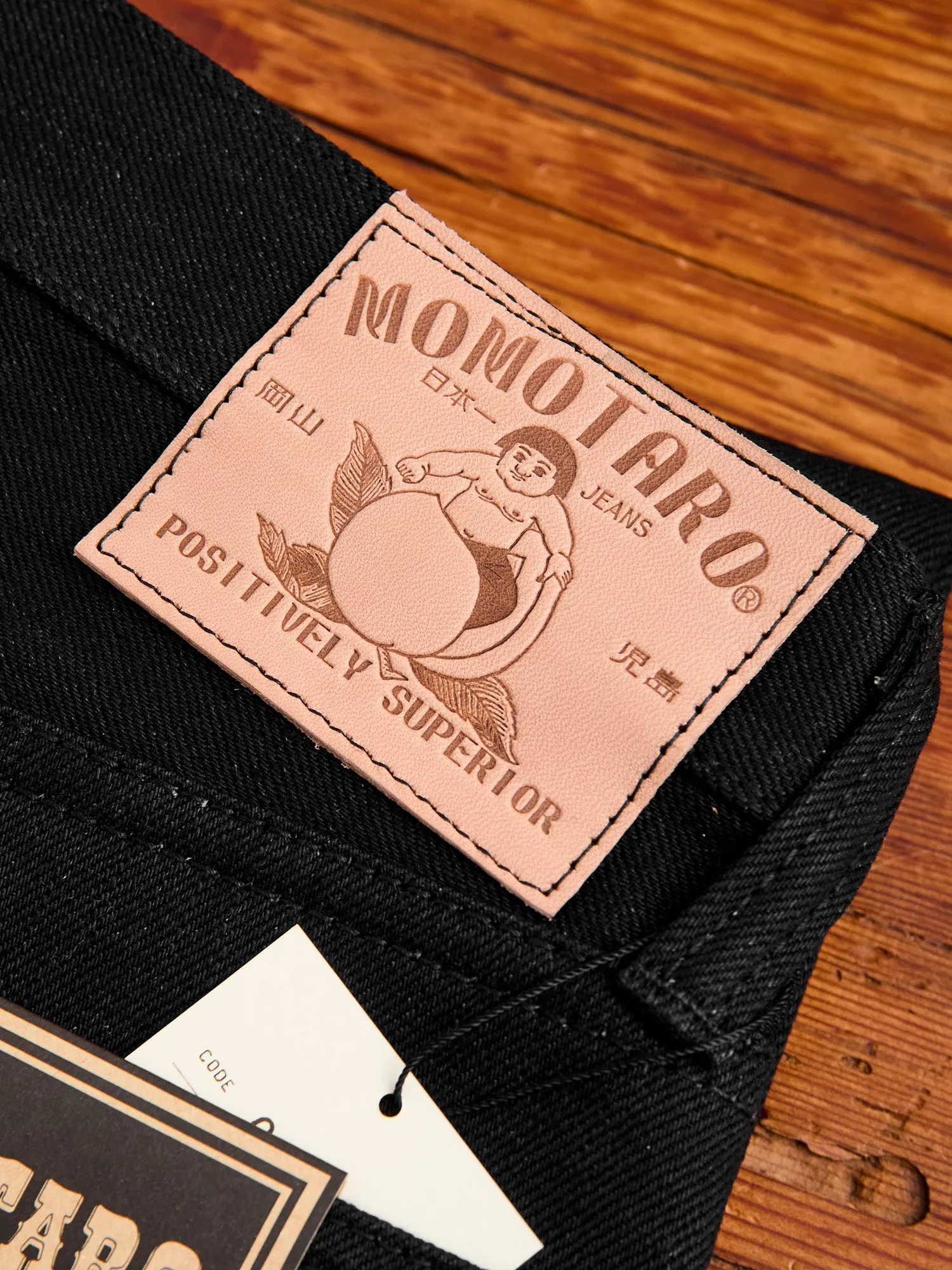 0605-B 15.7oz Black Selvedge Denim - Natural Tapered Fit