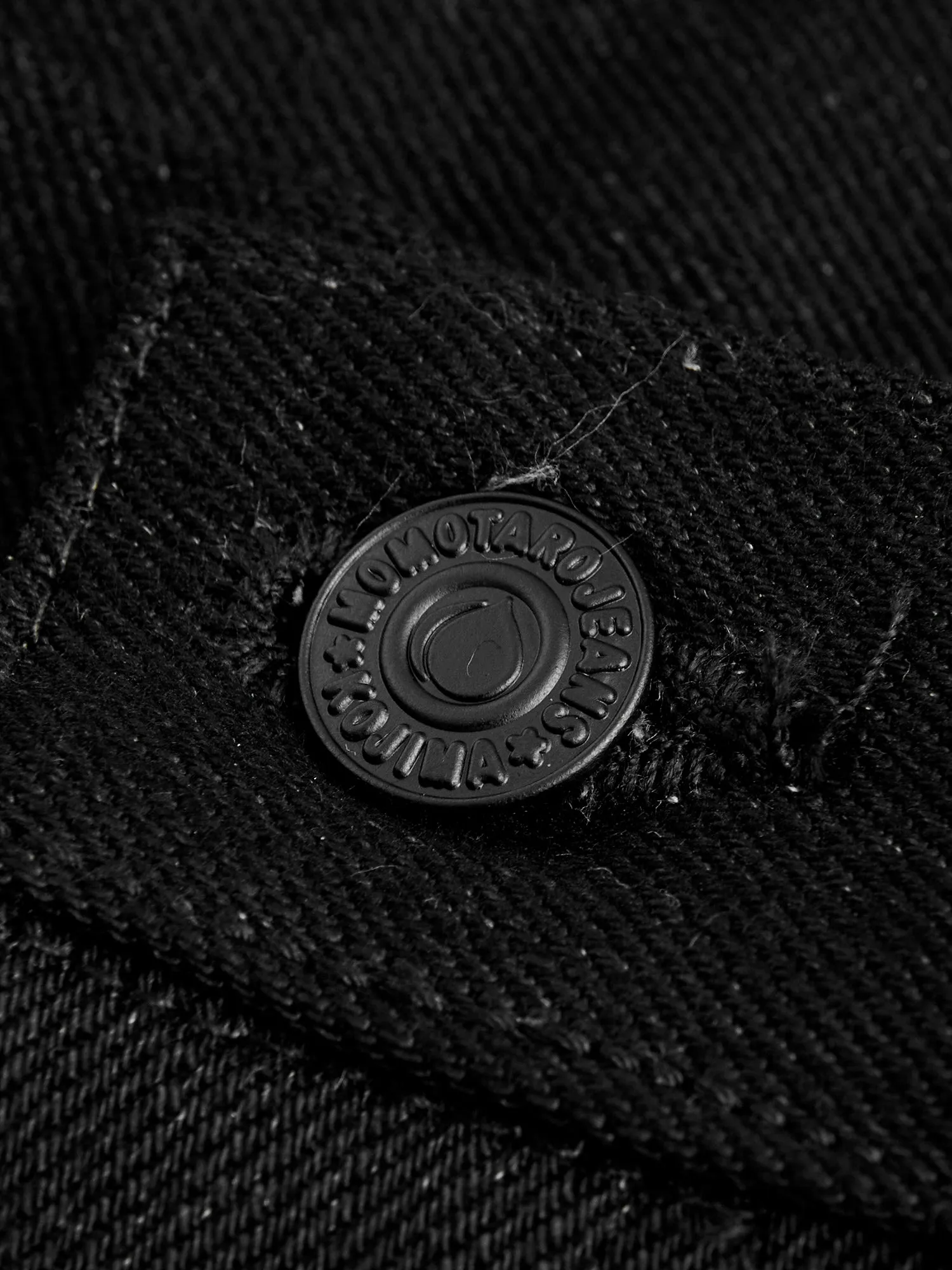 0605-B 15.7oz Black Selvedge Denim - Natural Tapered Fit