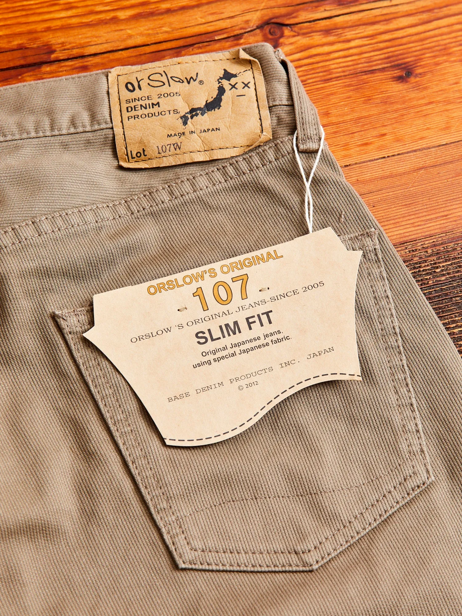 107 Ivy Fit Cotton Pique Pants in Dusty Olive