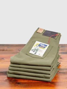 10oz Selvedge Army Green Duck Canvas - Easy Guy Fit