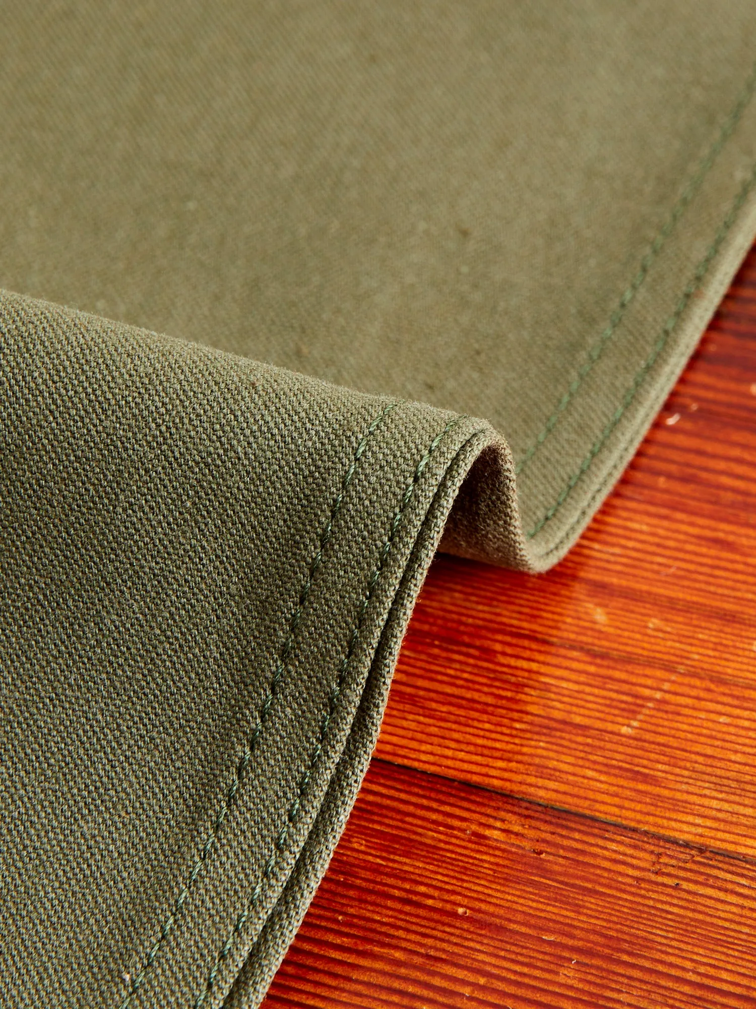 10oz Selvedge Army Green Duck Canvas - Easy Guy Fit