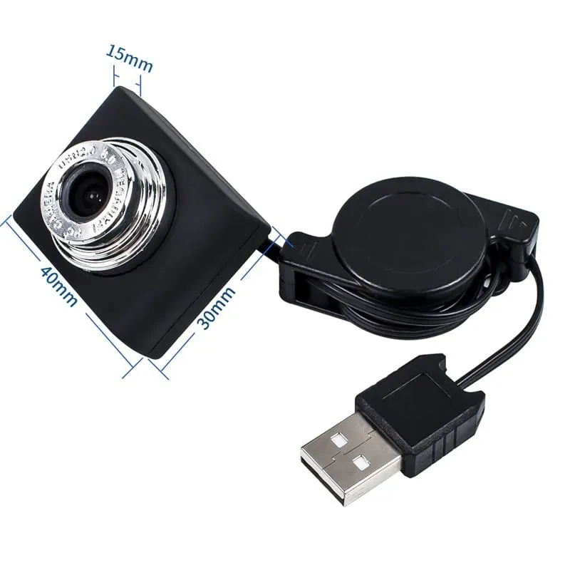 1/4 Cmos 640X480 USB Camera with Collapsible Cable for Raspberry Pi