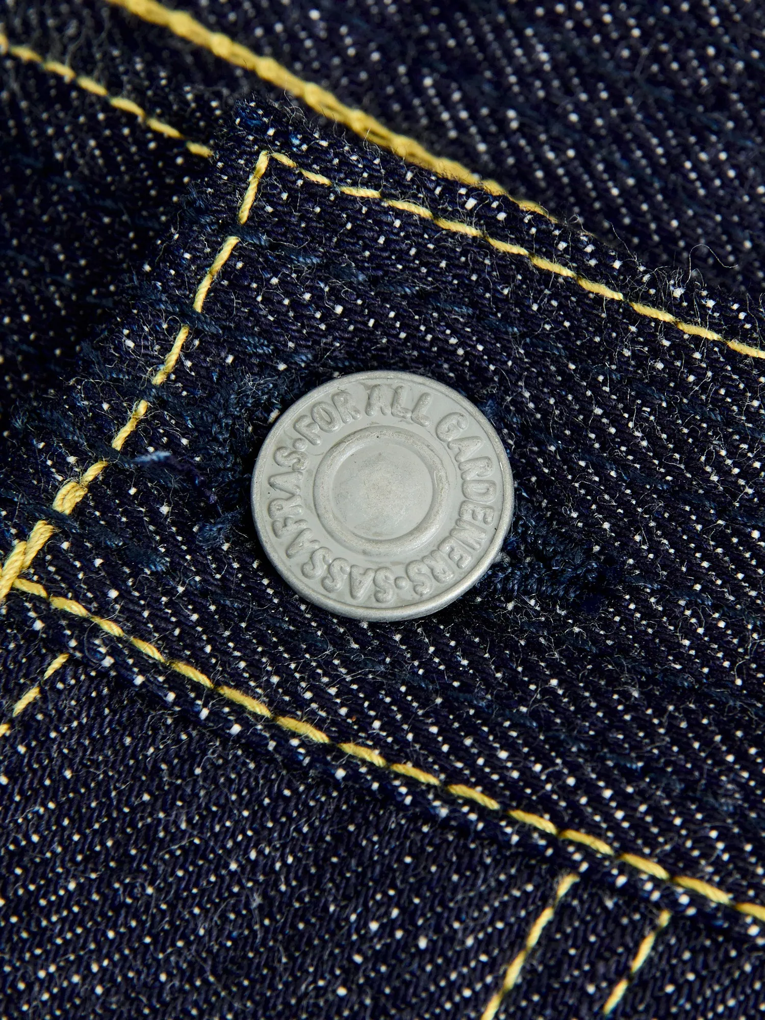 14oz Selvedge Denim Fall Leaf R Pants in Indigo