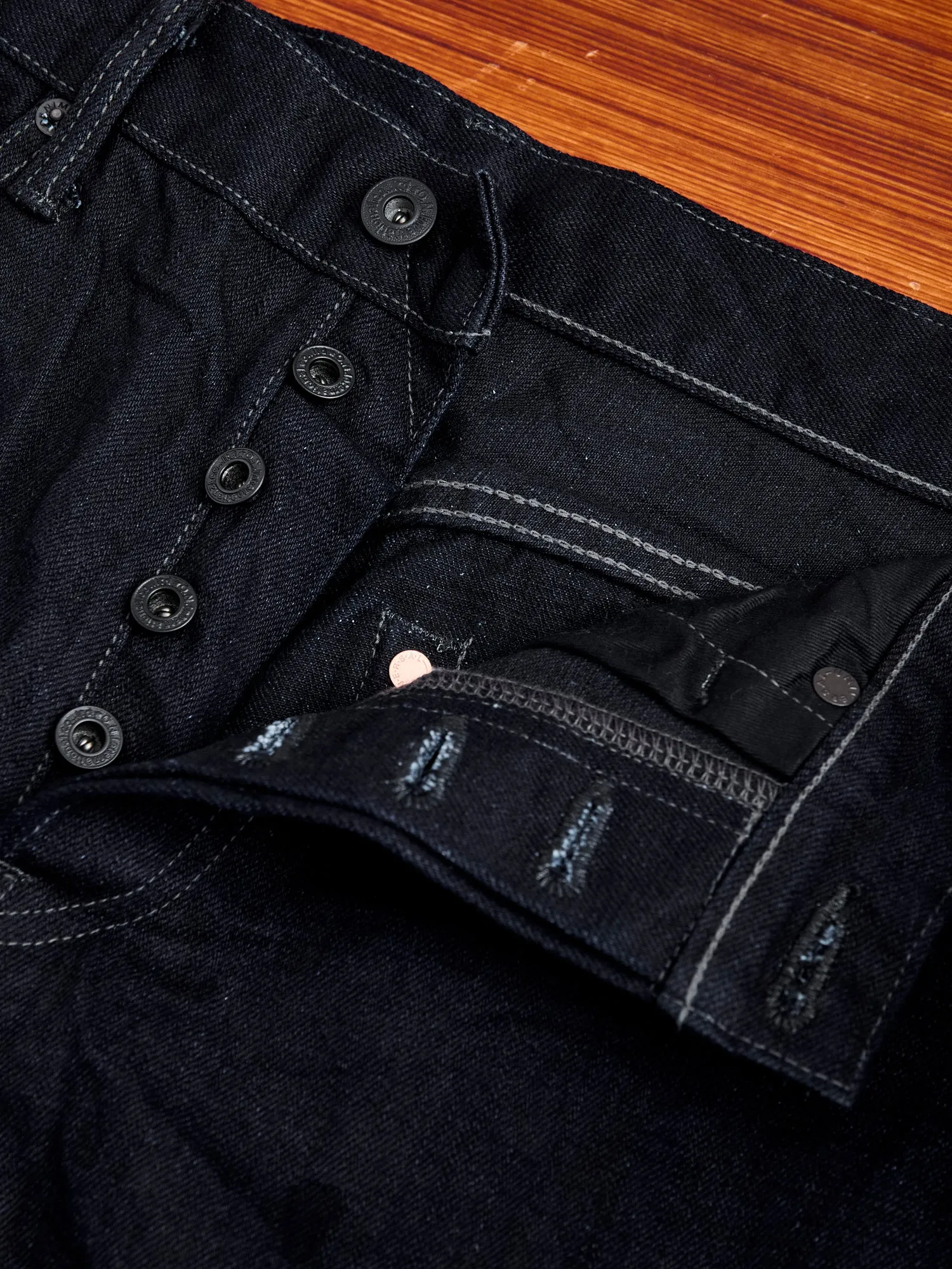 246-14BLK "Indigo Black" 14oz Selvedge Denim - Clean Straight Fit