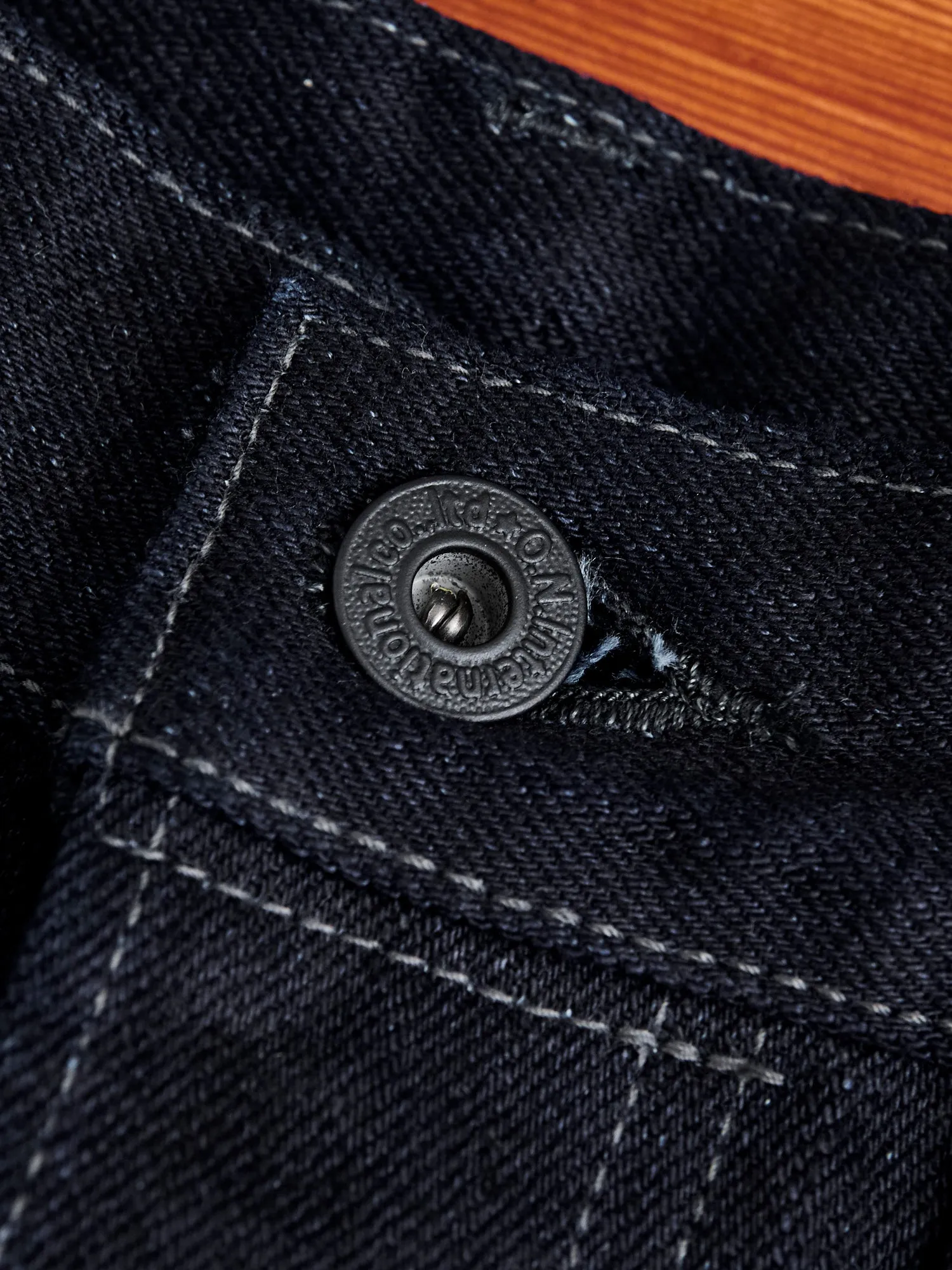 246-14BLK "Indigo Black" 14oz Selvedge Denim - Clean Straight Fit