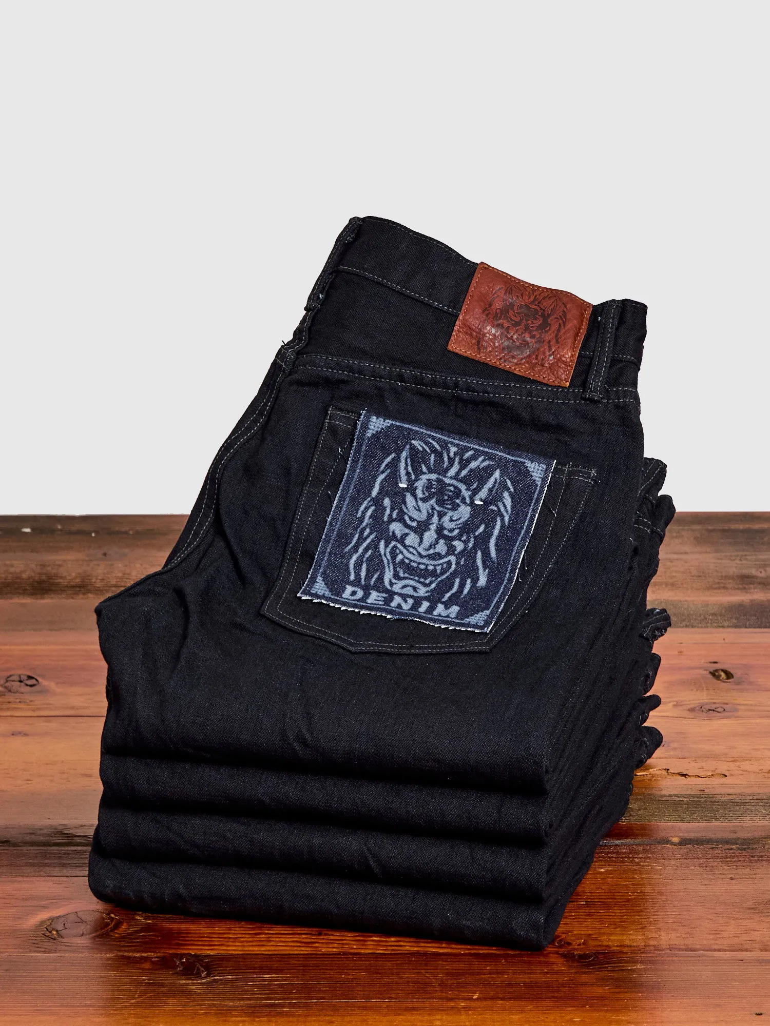 246-14BLK "Indigo Black" 14oz Selvedge Denim - Clean Straight Fit