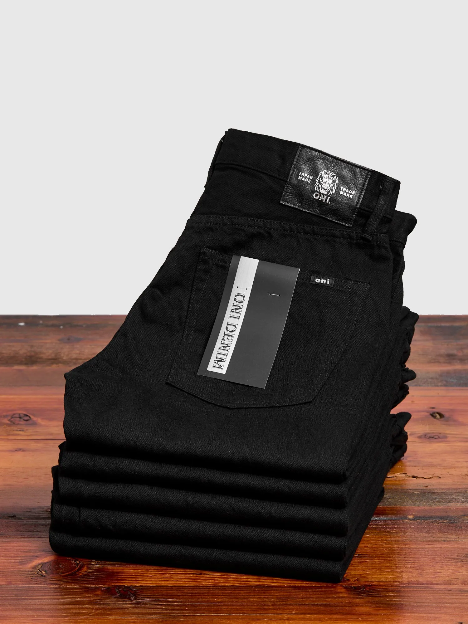 286-13BK "Jet Black" 13oz Selvedge Denim - Clean Straight Fit