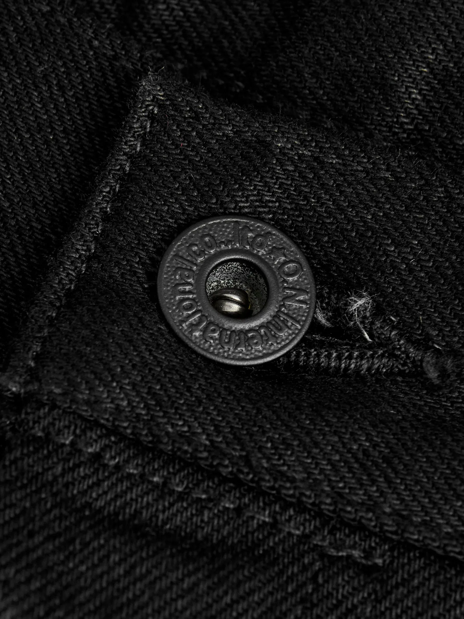 286-13BK "Jet Black" 13oz Selvedge Denim - Clean Straight Fit