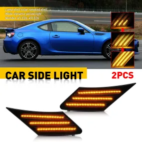 3 Rows LED Strips Dynamic LED Side Marker Lights For 13-20 Subaru BRZ, 13-16 Scion FRS, 17-20 Toyota 86