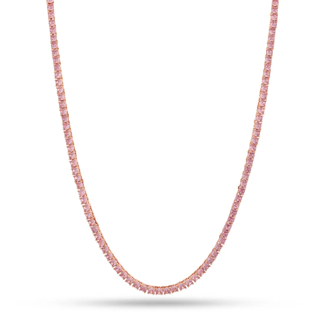 3mm Pink Tennis Chain