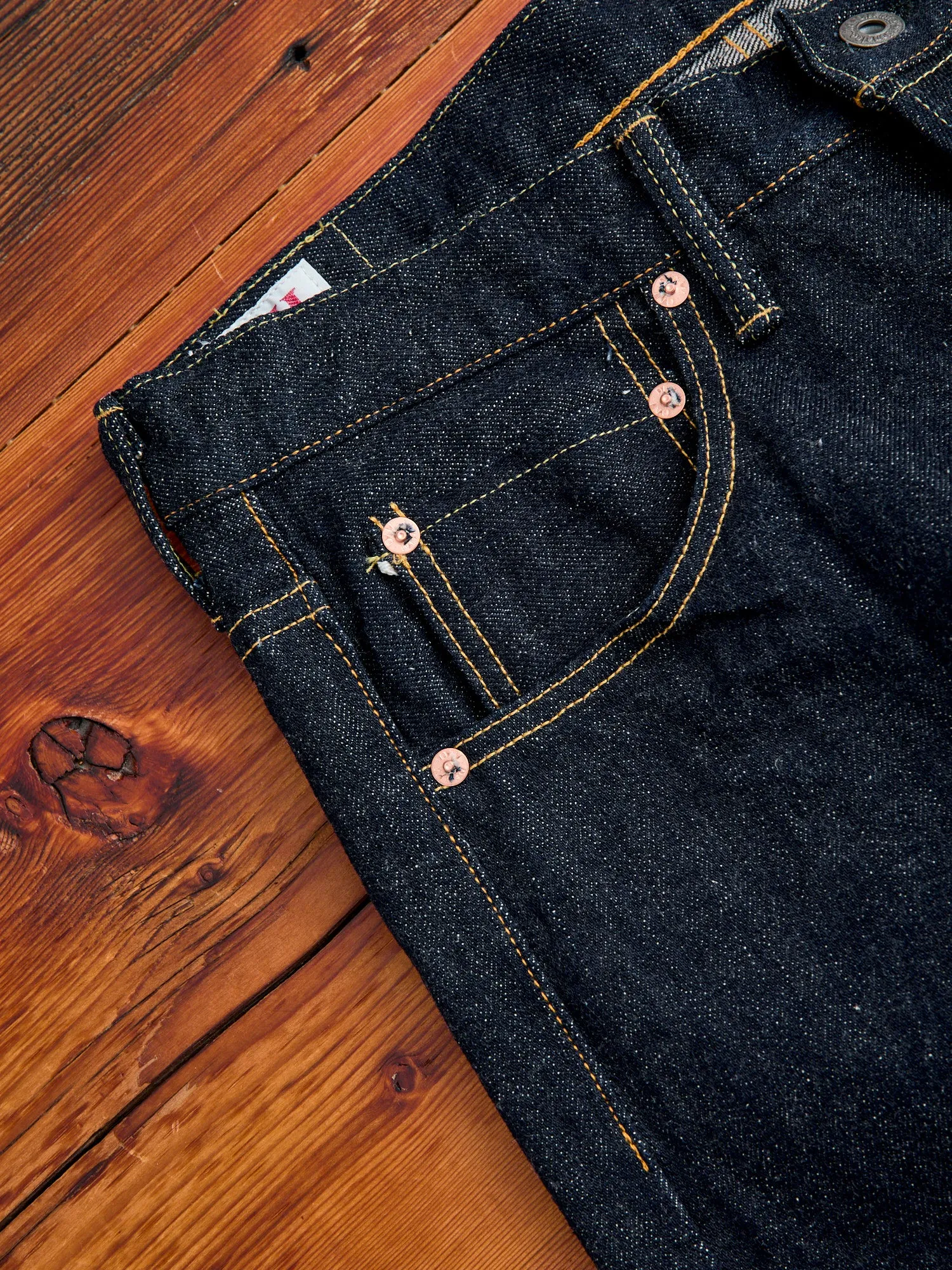 902 "Sleeping Demon" Natural Indigo 15.5oz Selvedge Denim - High Tapered Fit