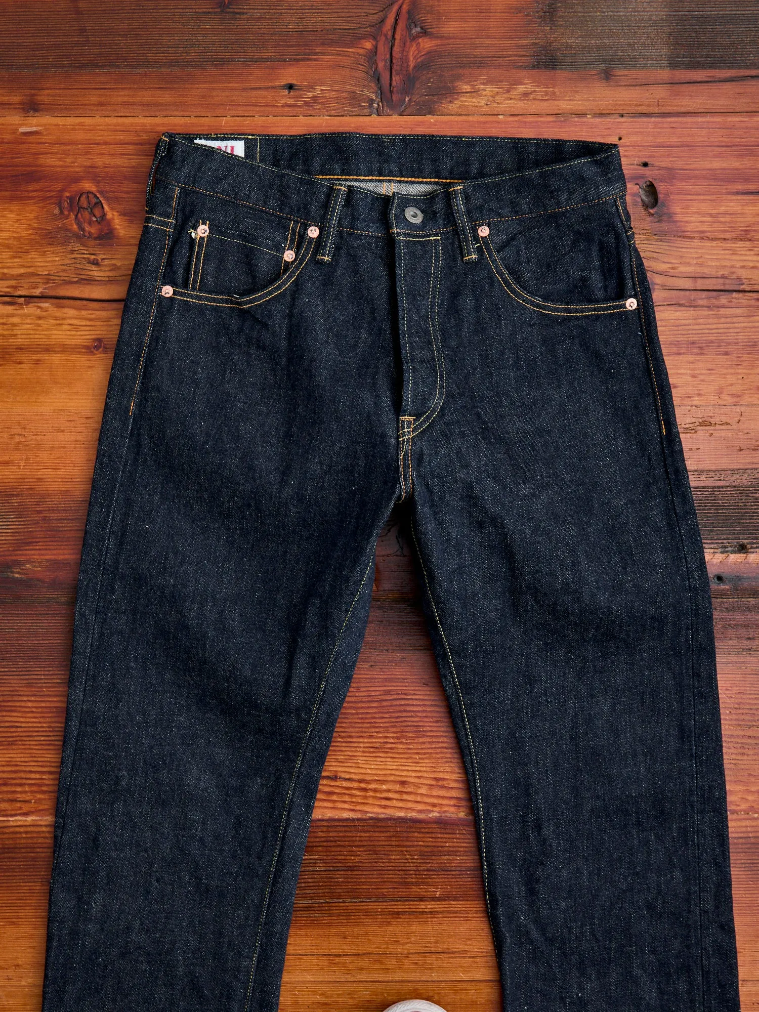 902 "Sleeping Demon" Natural Indigo 15.5oz Selvedge Denim - High Tapered Fit