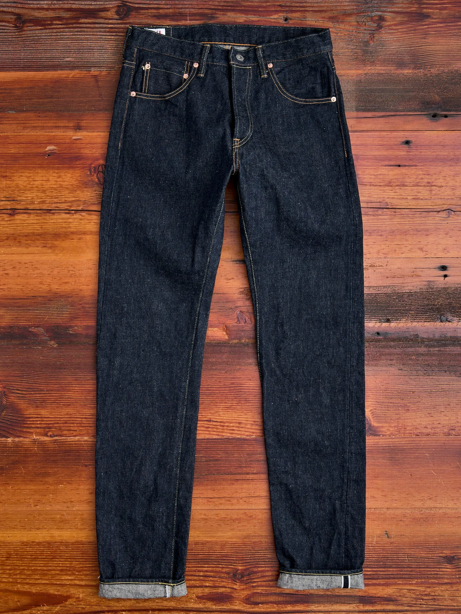 902 "Sleeping Demon" Natural Indigo 15.5oz Selvedge Denim - High Tapered Fit