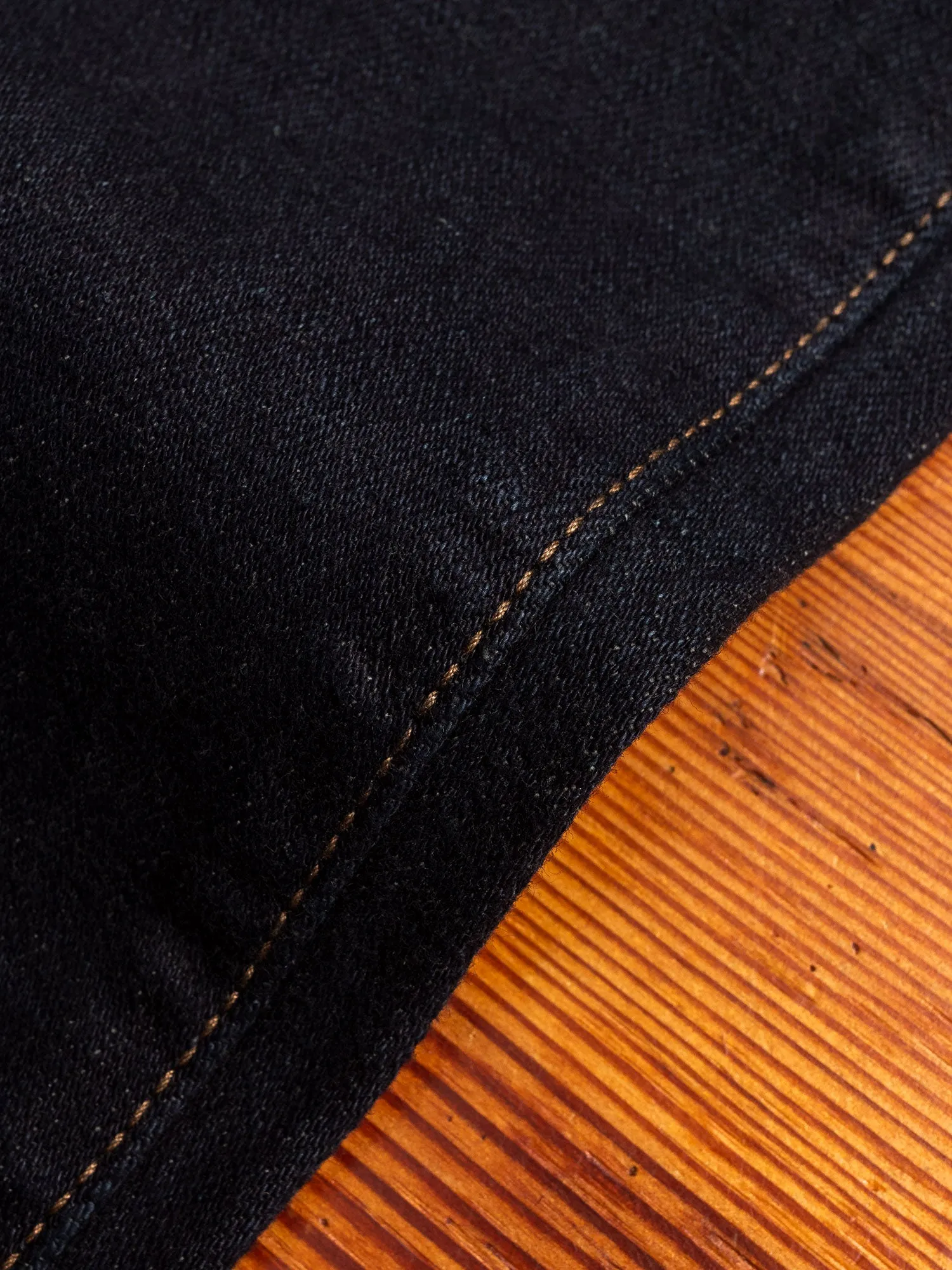 922S-DGY "Charcoal Overdye" 15oz Stretch Selvedge Denim - High Tapered Fit