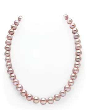 9.5-10.5mm Pink Freshwater Pearl Necklace - AAA Quality