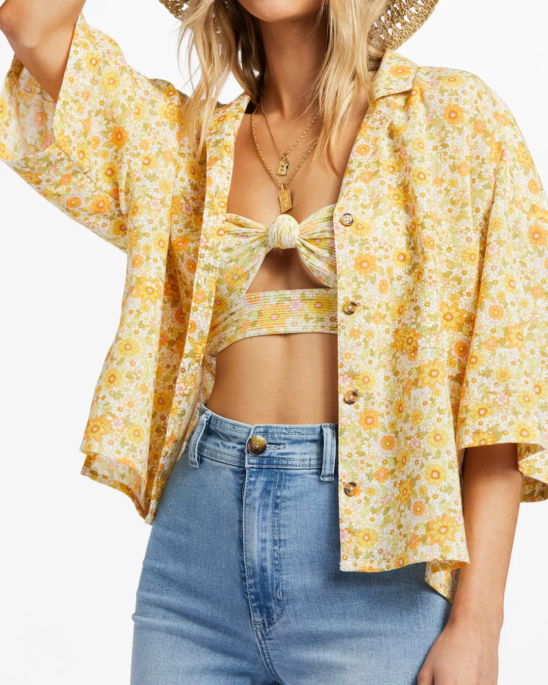 All Good Button-Down Top - Multi 1