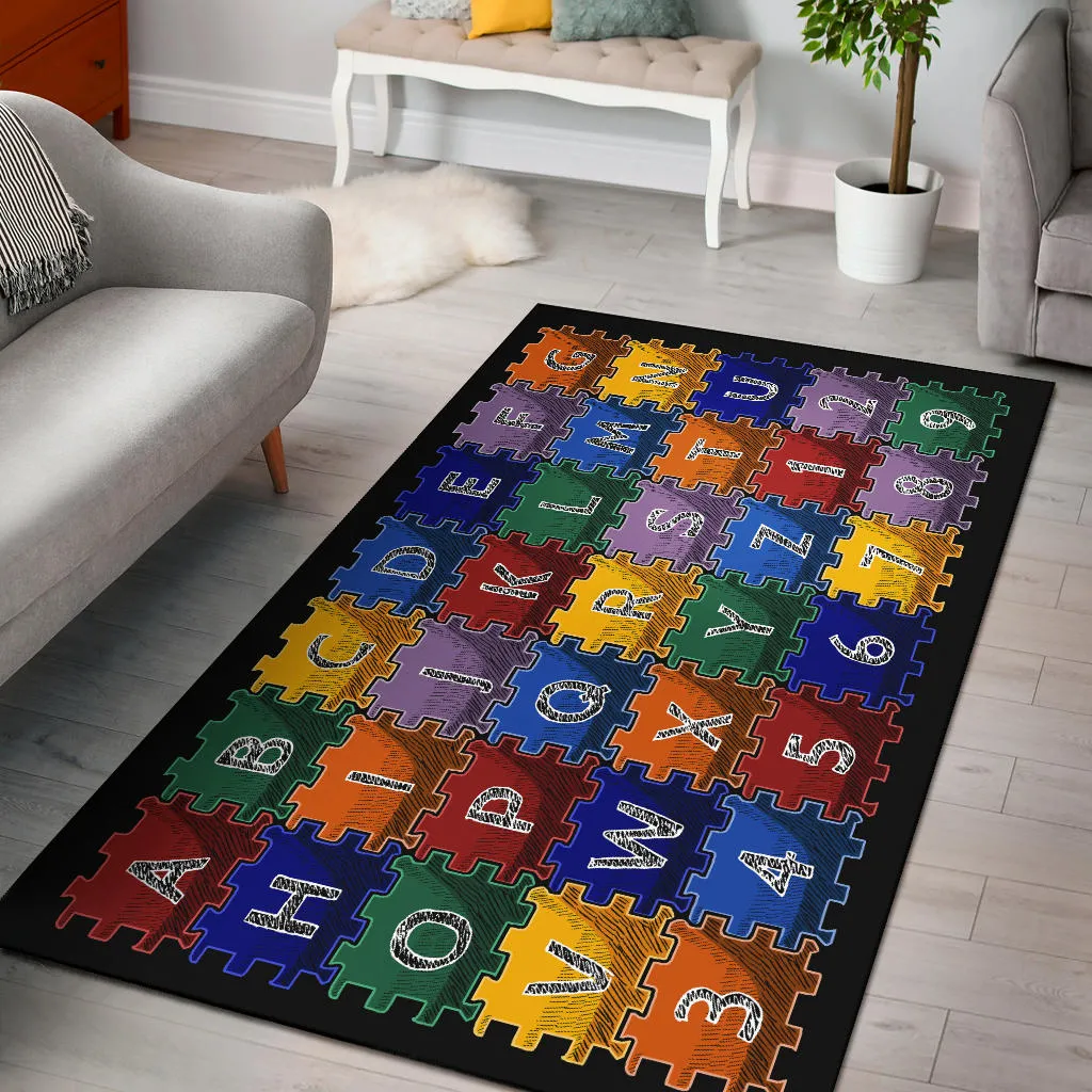 Alphabet Area Rug