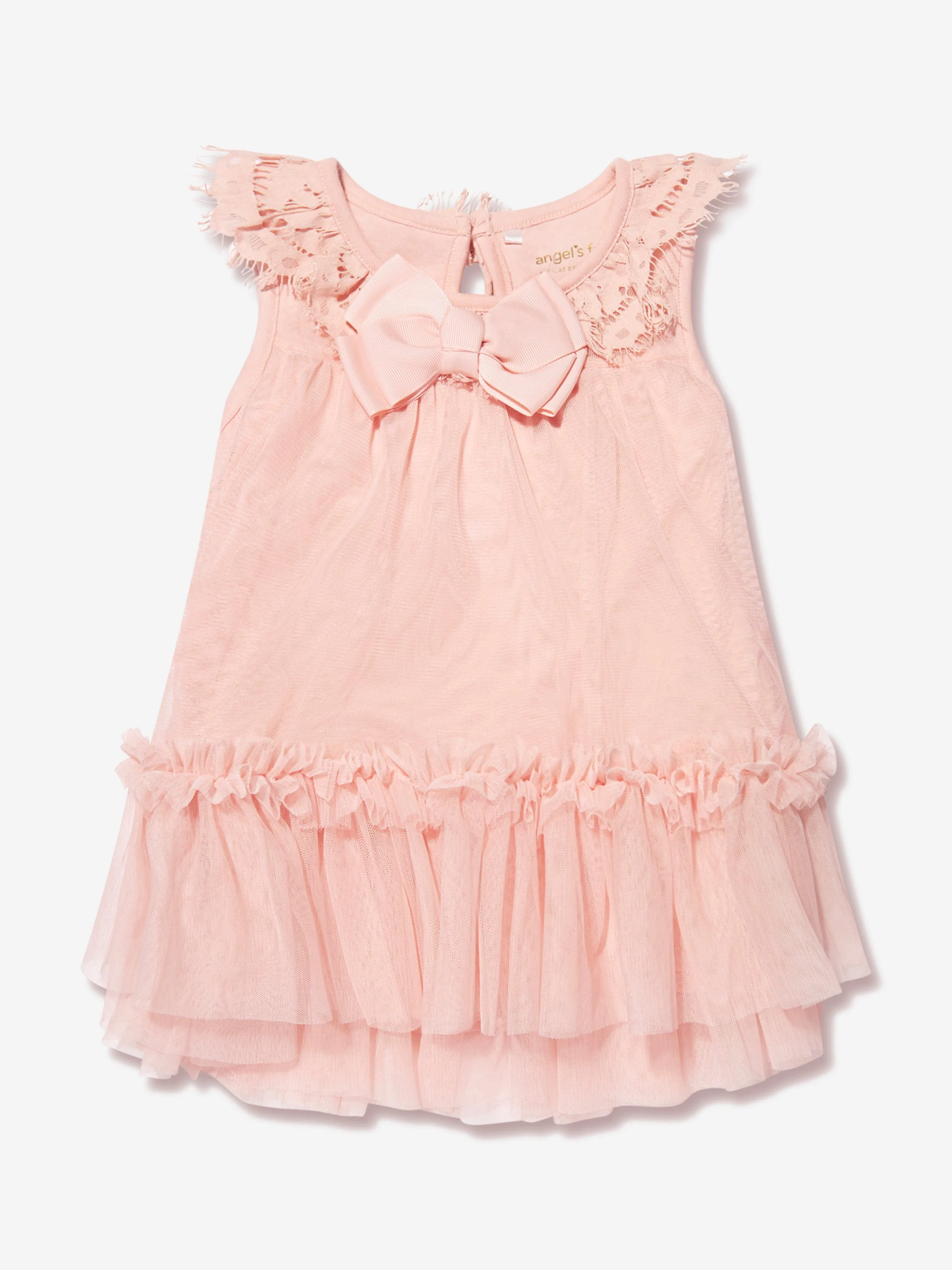 Angels Face Baby Girls Tulle Faria Dress in Pink