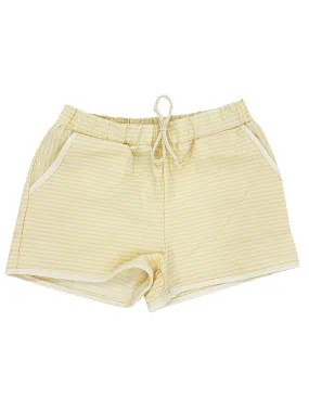 Azucar Yellow Stripe Shorts