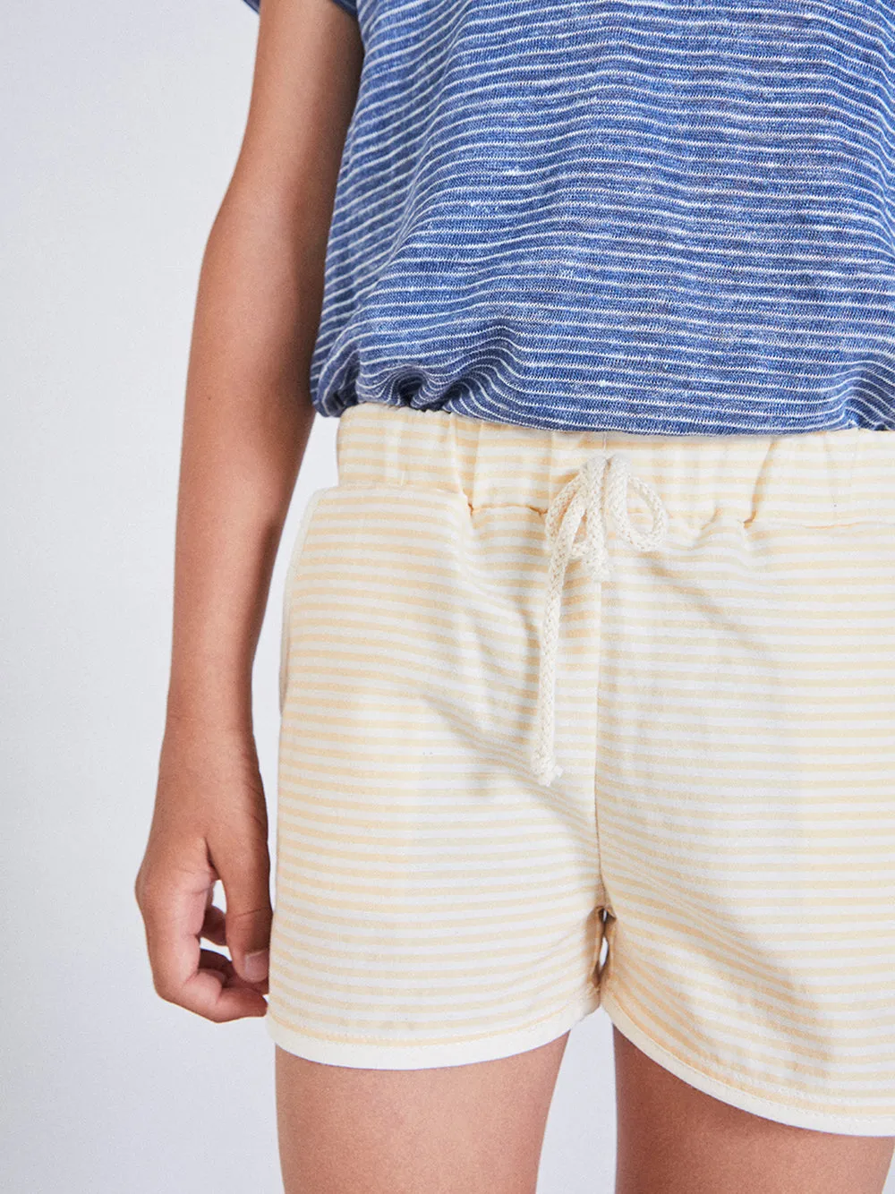 Azucar Yellow Stripe Shorts