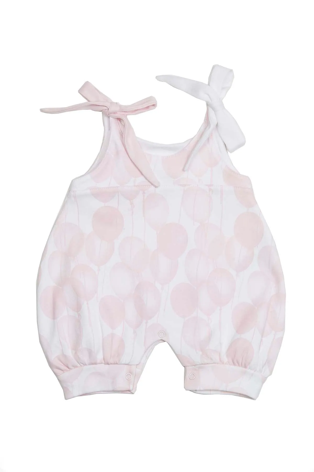 Baby Rompers Ballons Pink Pima Cotton