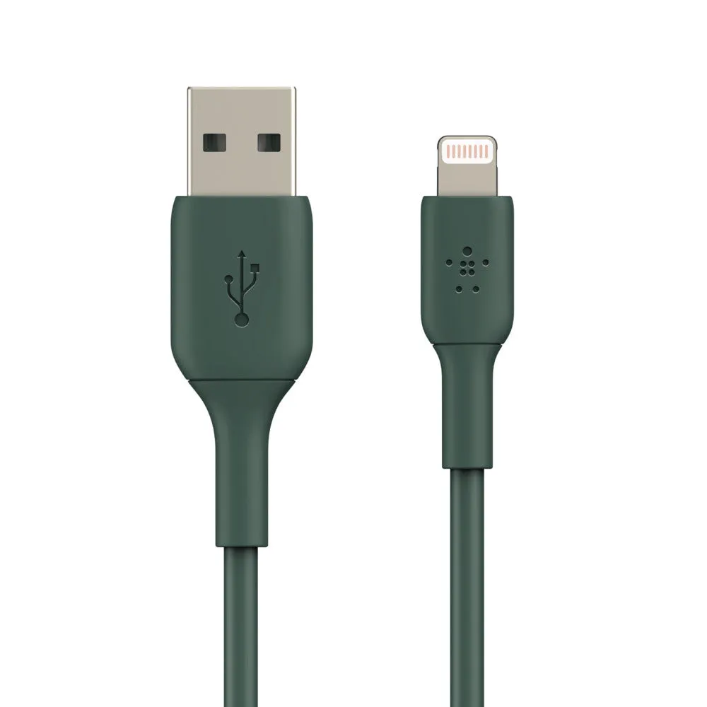 Belkin Boost Charge 1-Meter Lightning to USB-A Cable for iPhones - Midnight Green