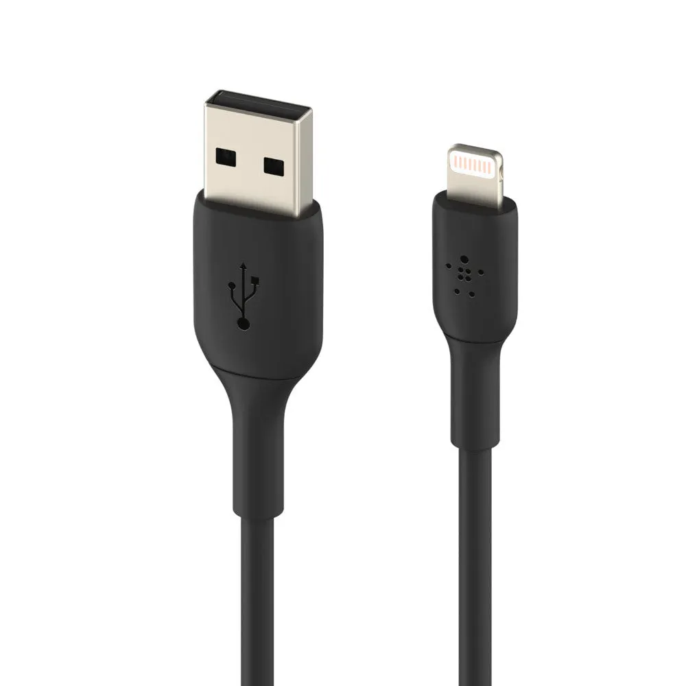 Belkin Boost Charge 2 Meter Lightning to USB-A Cable for iPhones - Black