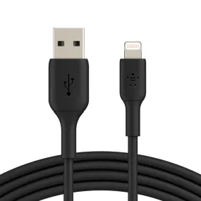 Belkin Boost Charge 2 Meter Lightning to USB-A Cable for iPhones - Black