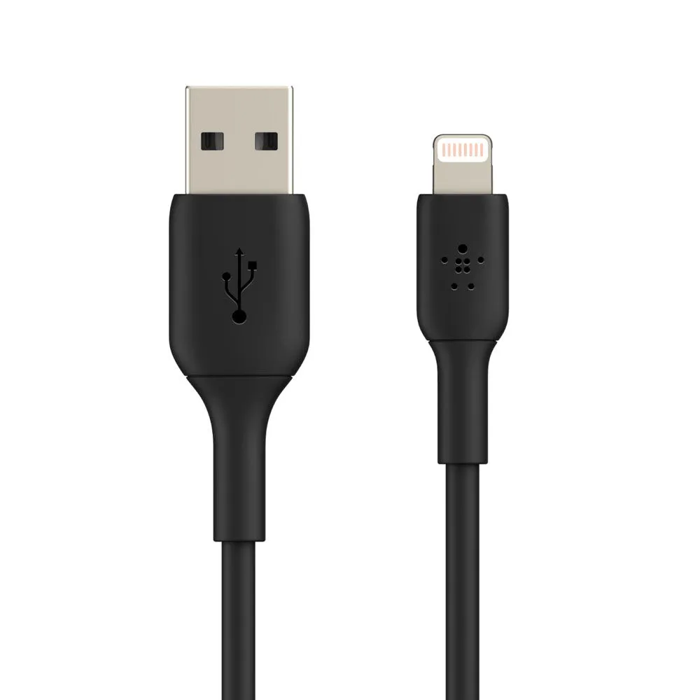 Belkin Boost Charge 2 Meter Lightning to USB-A Cable for iPhones - Black