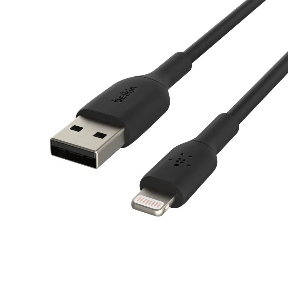 Belkin Boost Charge 2 Meter Lightning to USB-A Cable for iPhones - Black