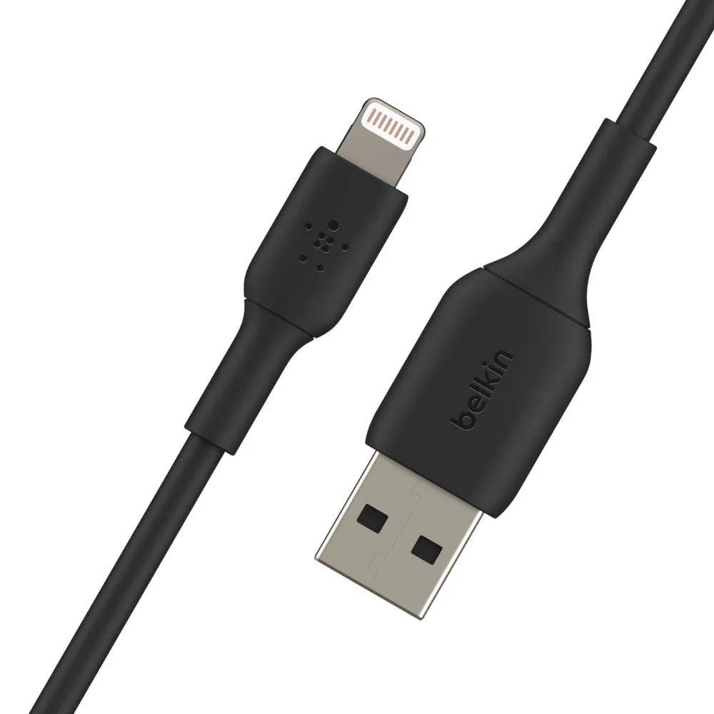 Belkin Boost Charge 2 Meter Lightning to USB-A Cable for iPhones - Black