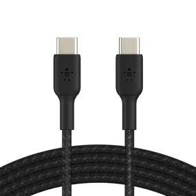 Belkin Boost Charge Braided 1 Meter USB-C to USB-C Cable - Black