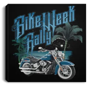 Bike Week Rally Square Canvas Frame .75in