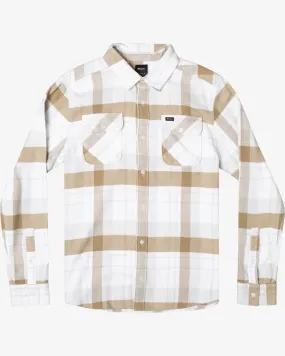 Boys That'll Work Flannel Long Sleeve Shirt - White