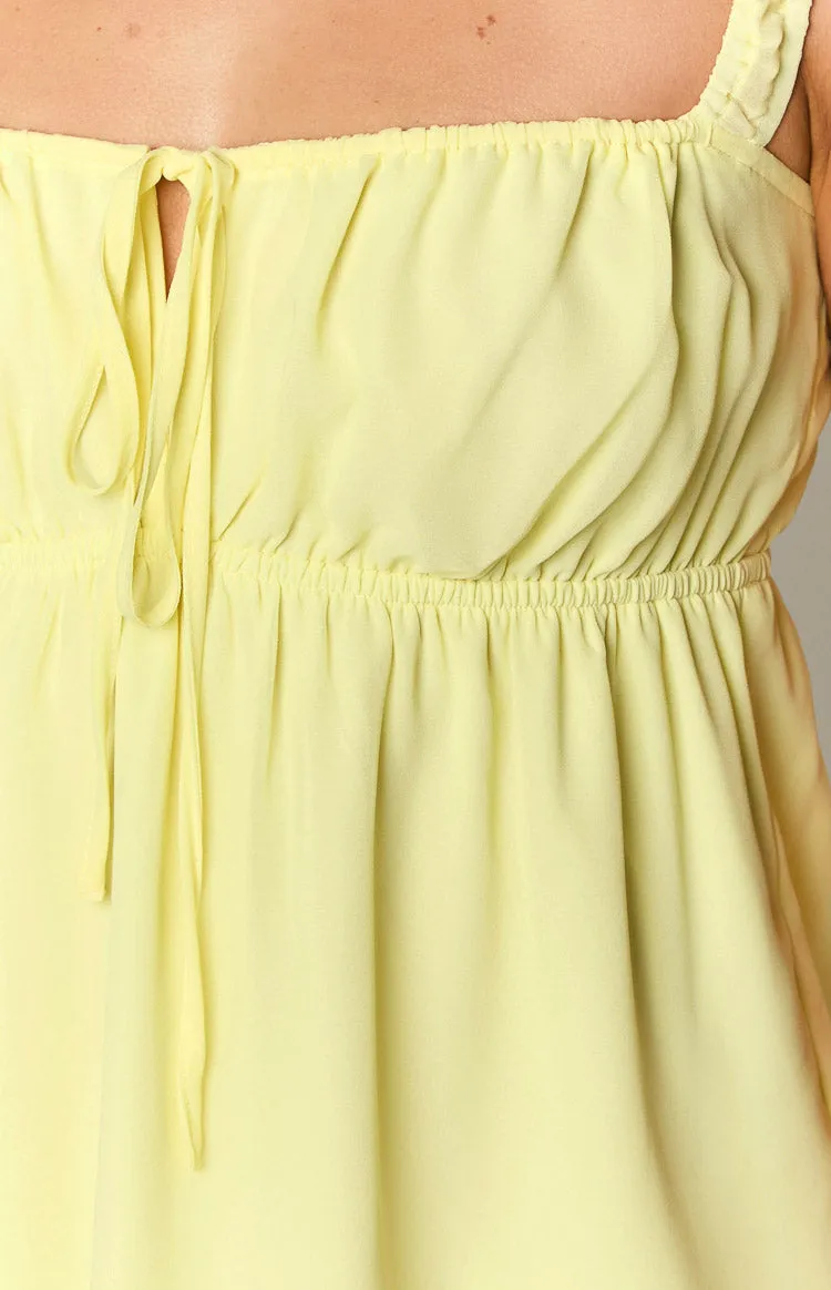 Brooke Yellow Mini Dress