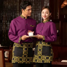 Cafe and Chinese Restaurant Waitress Uniform