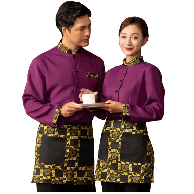 Cafe and Chinese Restaurant Waitress Uniform