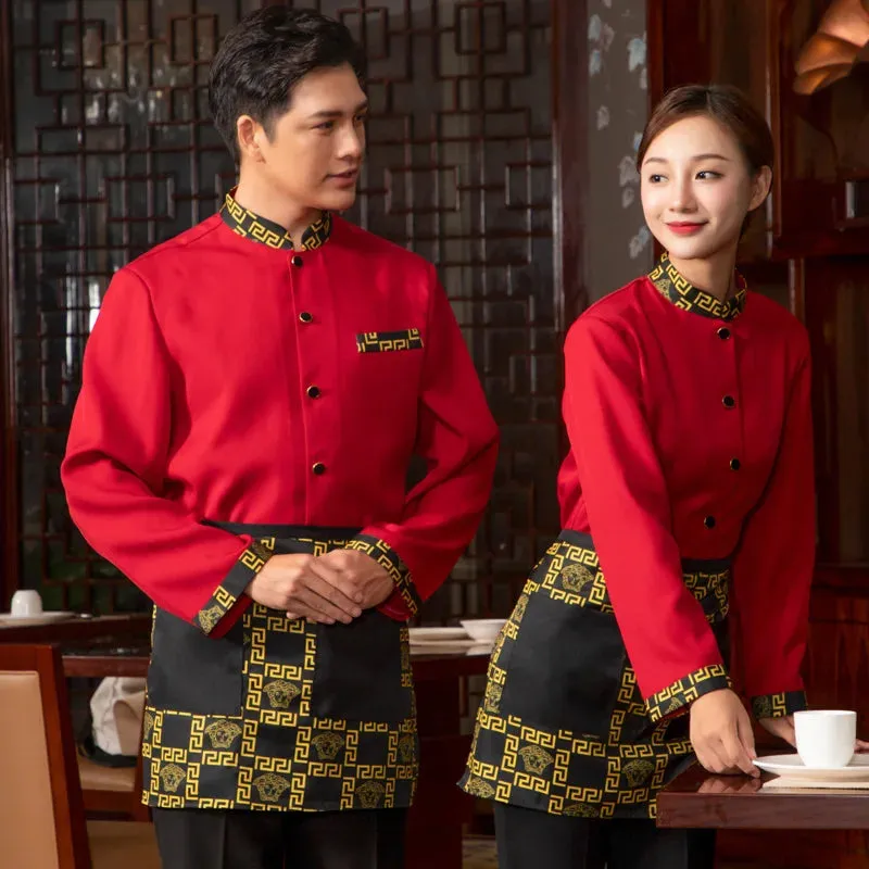 Cafe and Chinese Restaurant Waitress Uniform