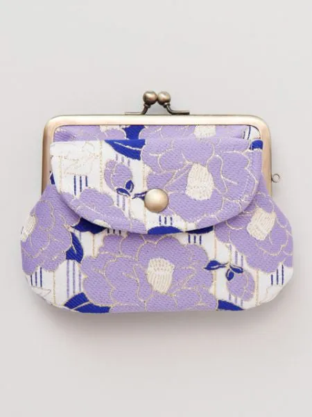 Camellia Stripe Twin GAMAGUCHI Purse