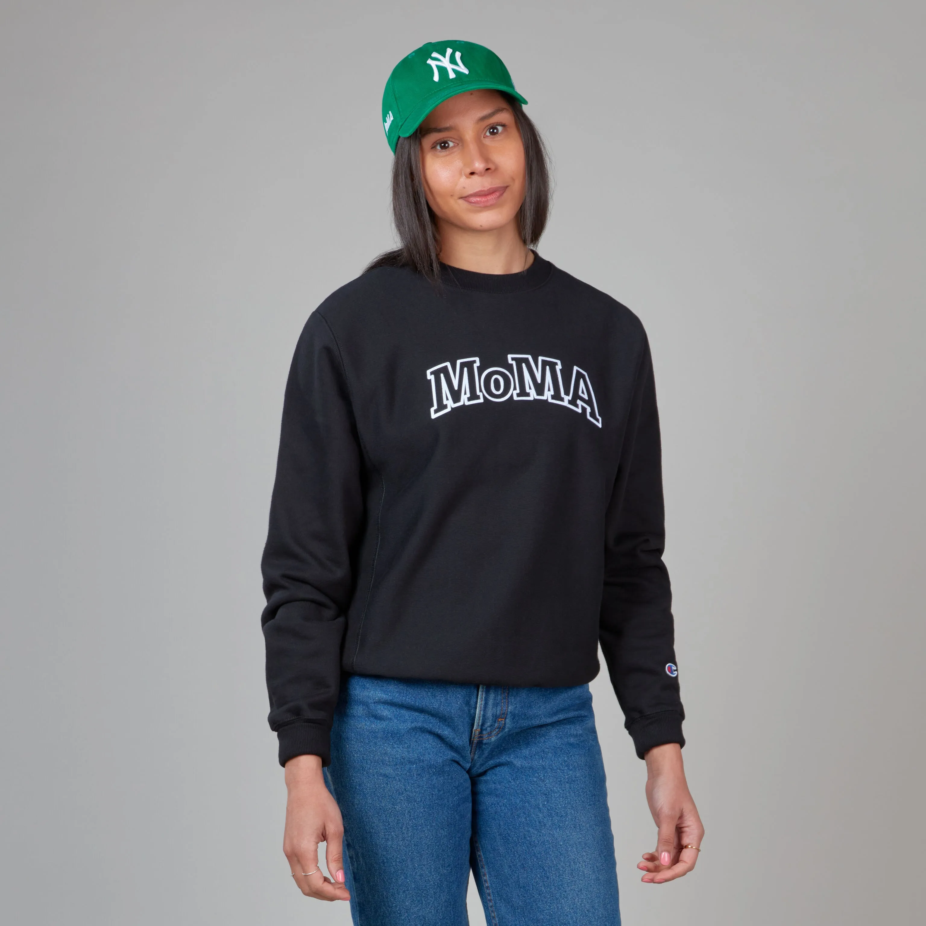 Champion Crewneck Sweatshirt - MoMA Edition - Black