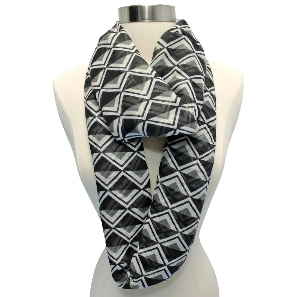 Chevron Light Circle Infinity Scarf