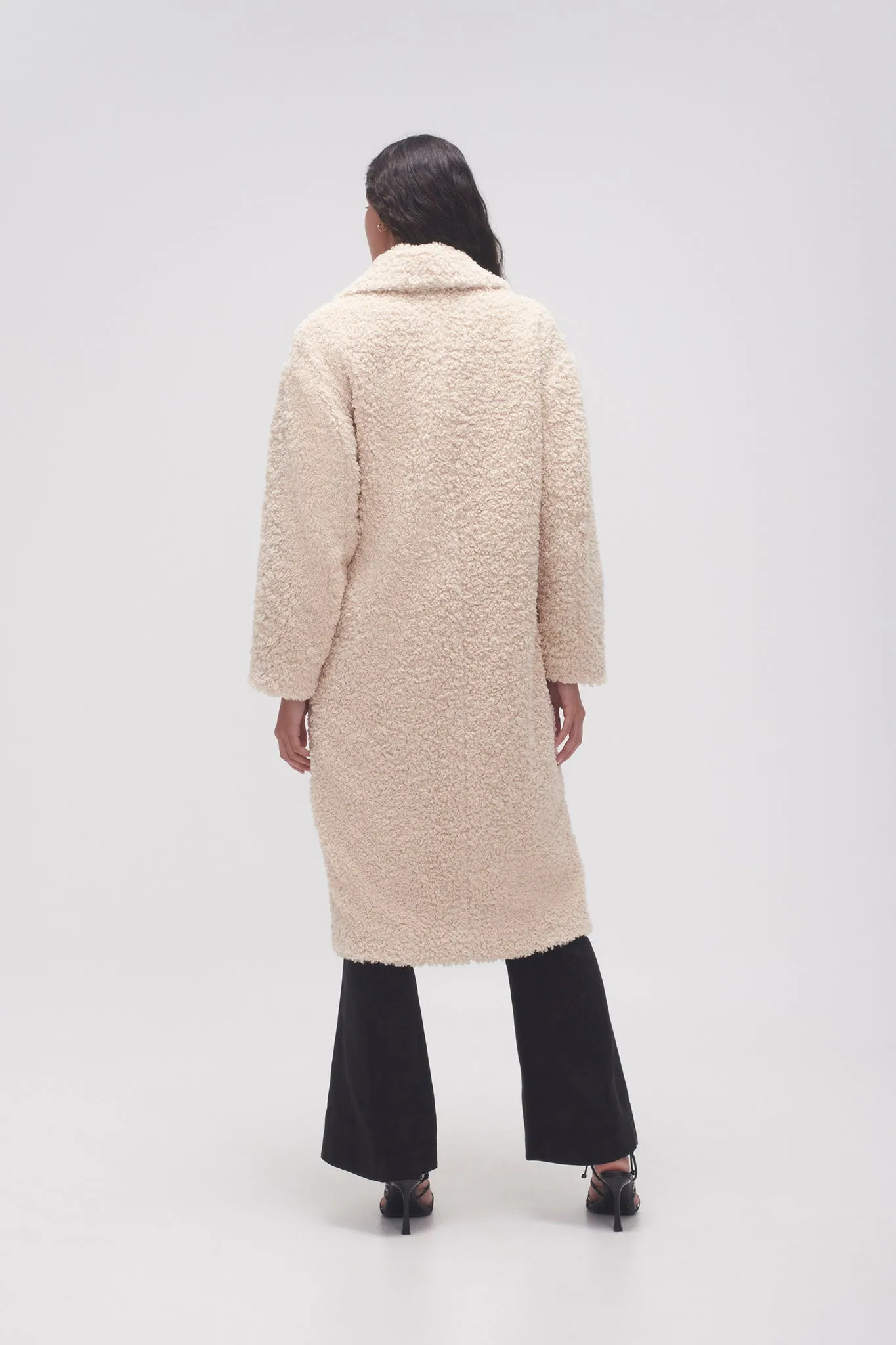 Clover Longline Teddy Coat