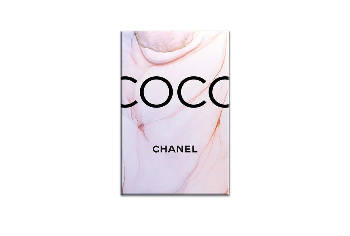 Coco Chanel Pink | Fashion Canvas Wall Art Print