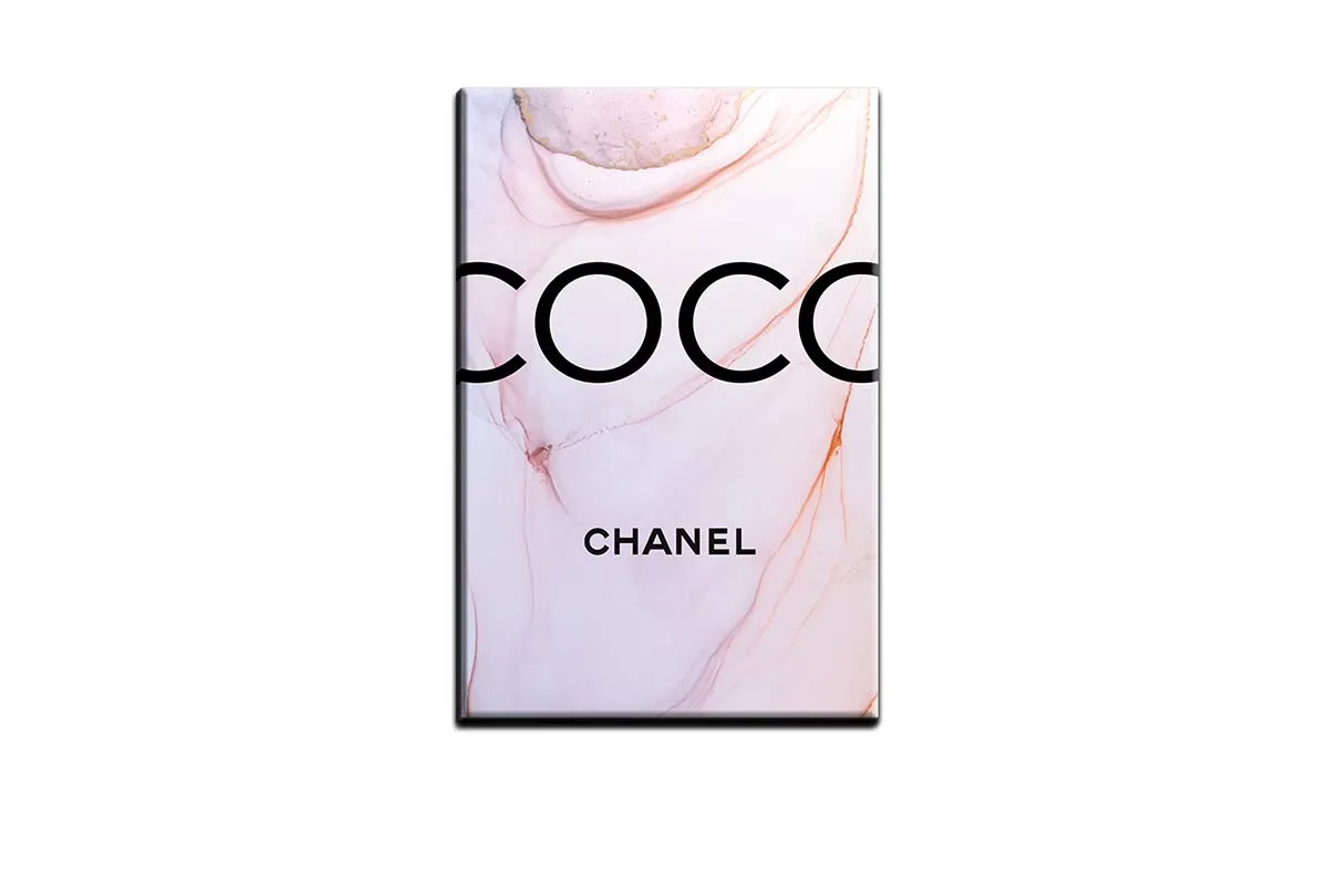 Coco Chanel Pink | Fashion Canvas Wall Art Print