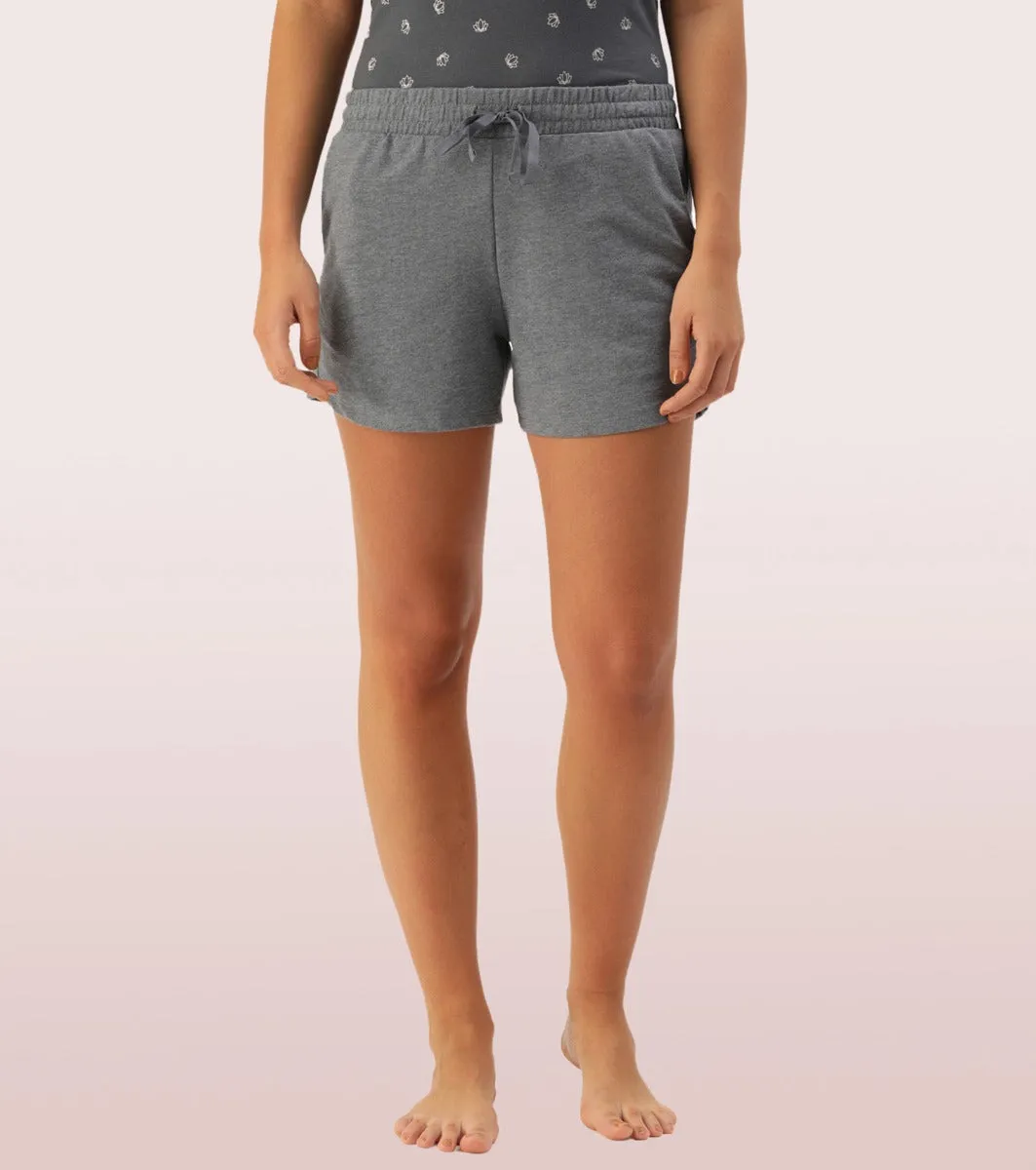 Comfy Shorts | Terry Shorts With Adjustable Waistband & Pockets