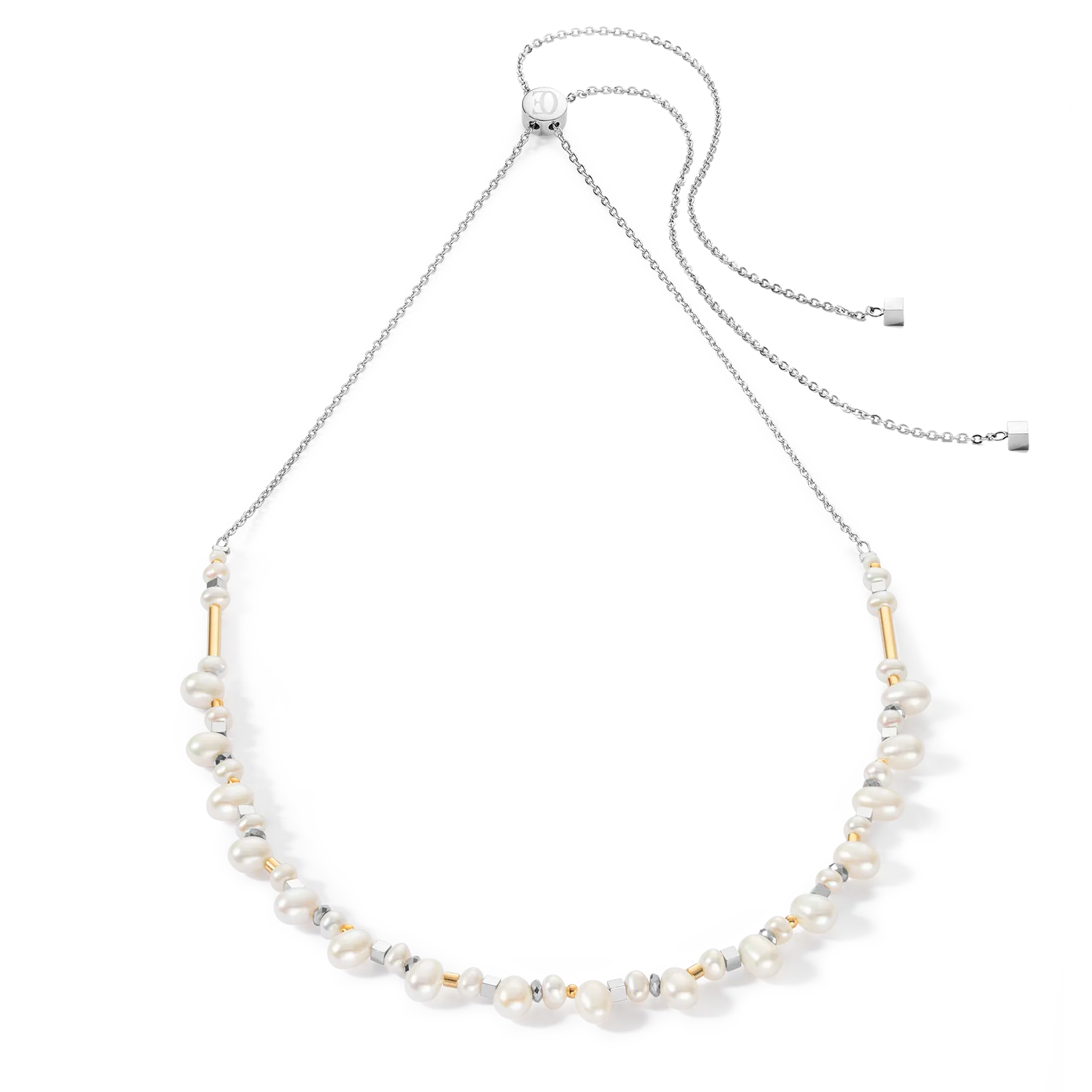 Dancing Freshwater Pearls Necklace Bicolor