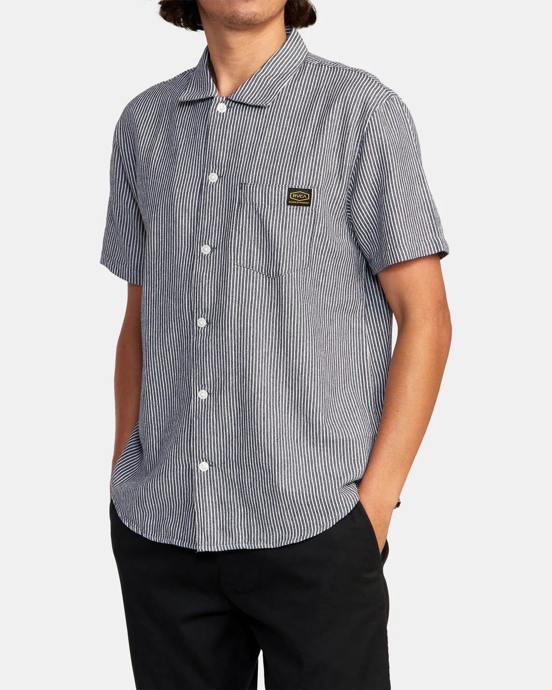 Dayshift Stripe II Short Sleeve Shirt - Moody Blue