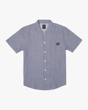 Dayshift Stripe II Short Sleeve Shirt - Moody Blue